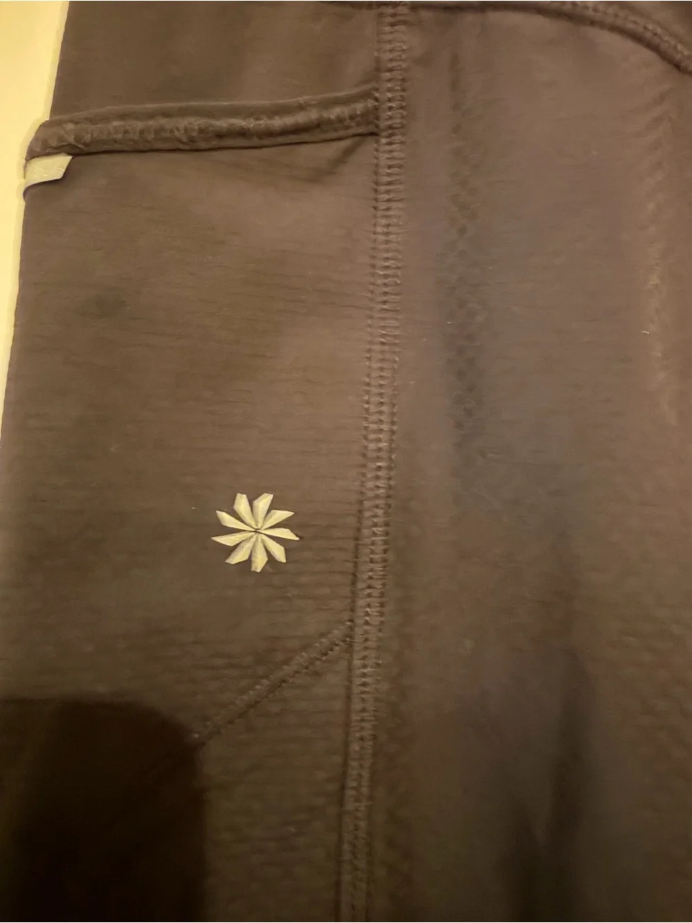 Athleta Black Dobby Be Free knickers Size Medium EUC great for hiking in. - Picture 5 of 6